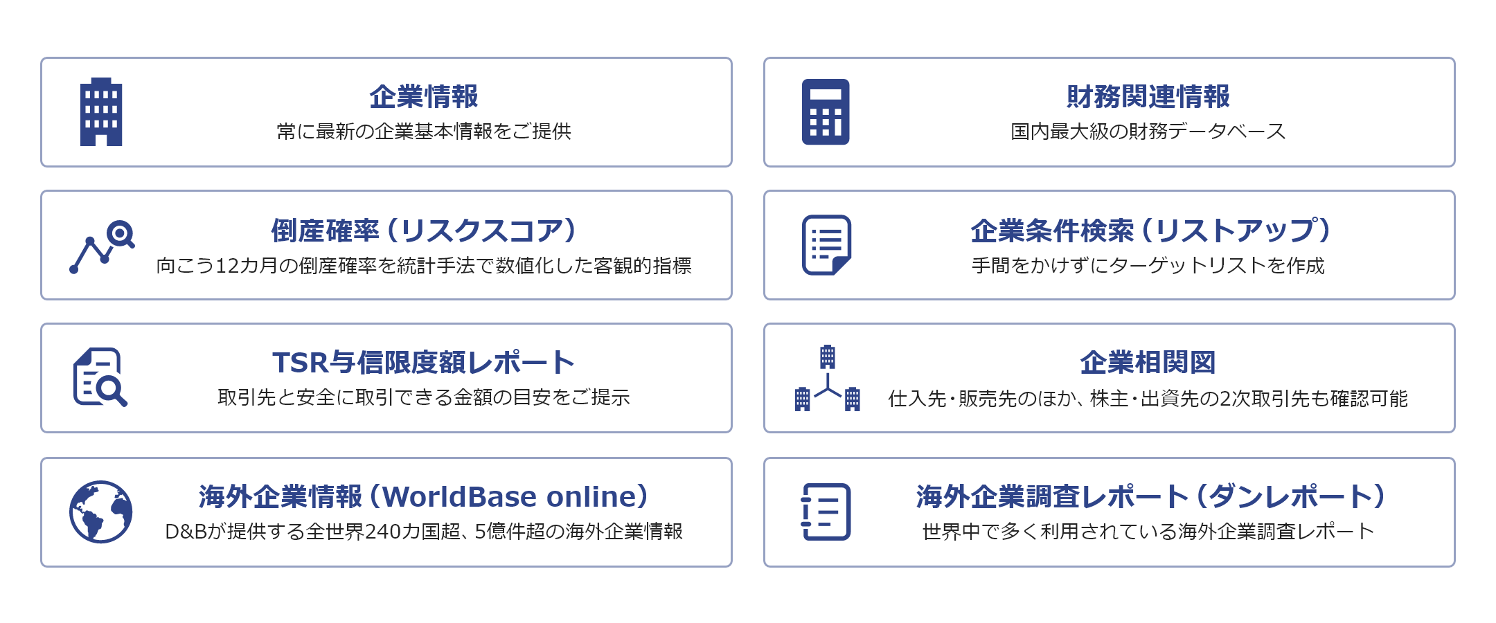 インターネット企業情報サービス（tsr-van2） | 商品・サービス | 東京商工リサーチ